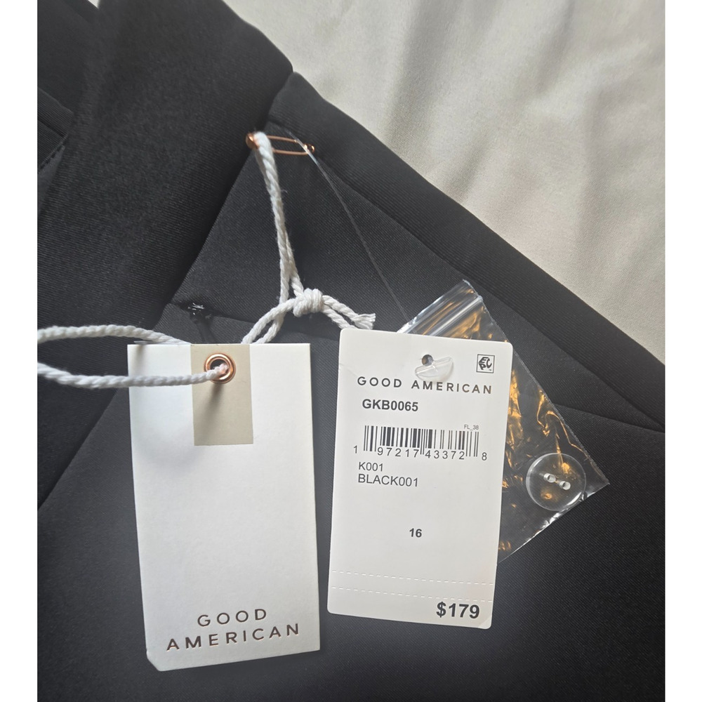 Good American Wide Leg Trousers in Black - Picture 11 of 11